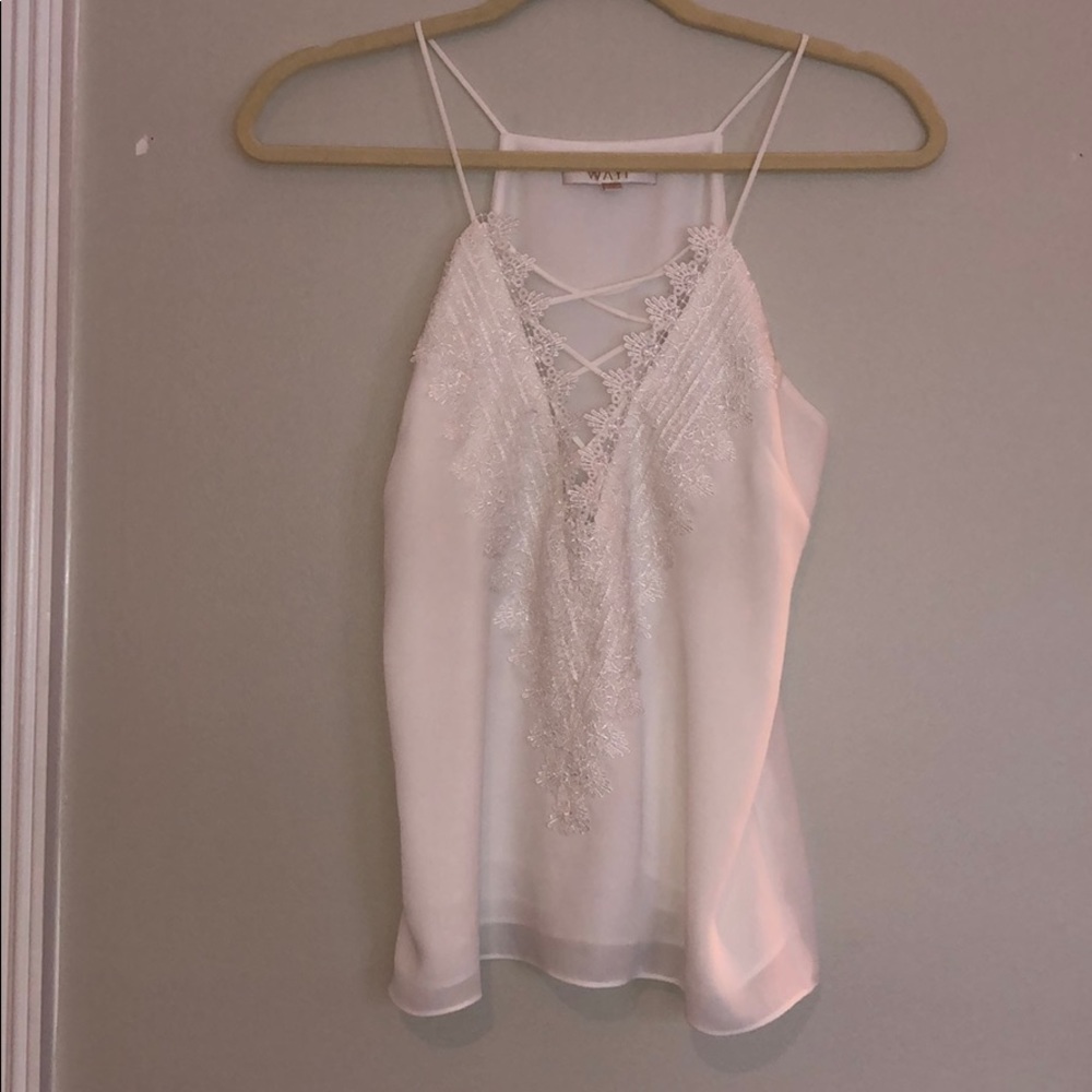 white low cut shirt
